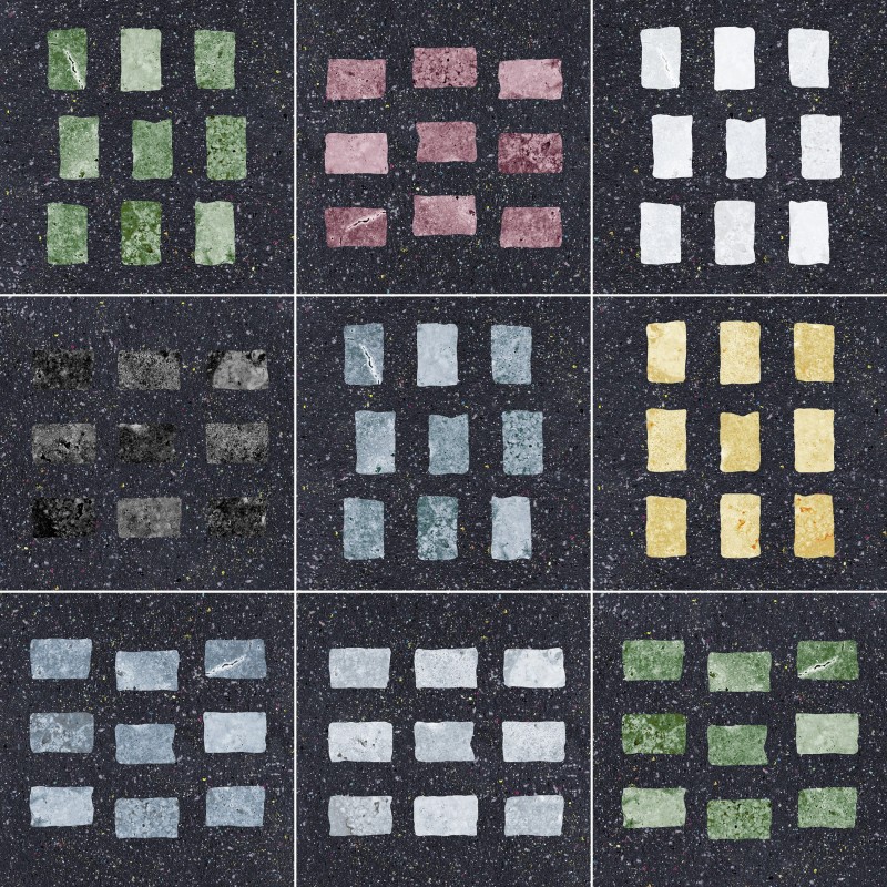 FOREVER COLOR GEMSTONE BLACK MIX 20X20cm 10mm R10 - CIR 1095507