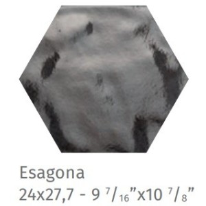 FUORITONO ESAGONA FUORIPETROLIO 24X27,7cm 10mm R9 - CIR 10727061