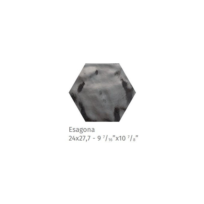 FUORITONO ESAGONA FUORIPETROLIO 24X27,7cm 10mm R9 - CIR 10727061