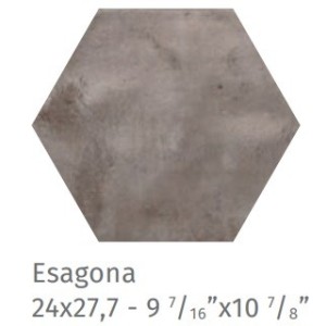 FUORITONO ESAGONA BEIGE MATT 24X27,7cm 10mm R10 - CIR 10727072