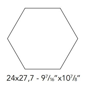 ITALICA ESAGONA TERRA ARSA 24X27,7cm 10mm - CIR 10869341