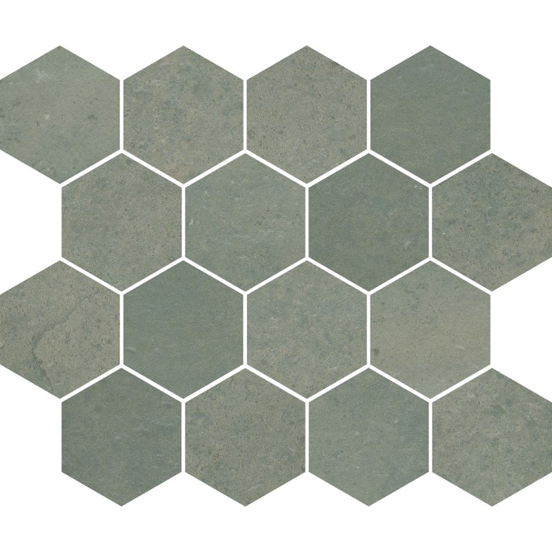 ITALICA MOSAICO ESAGONA TERRA VERDE 25X30cm - CIR 1088305