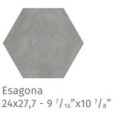 MATERIA PRIMA ESAGONA METROPOLITAN GREY 24X27,7cm 10mm R9 - CIR 1069782