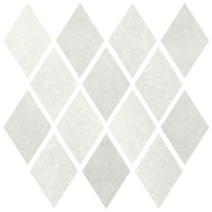 MATERIA PRIMA MOSAICO ROMBO CLOUD WHITE 25X25cm - CIR 1069896