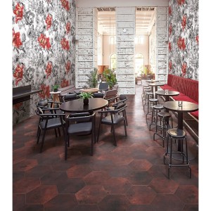 MIAMI ESAGONA RED CLAY 24X27,7cm 10mm R10 - CIR 10633341