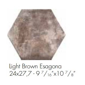 MIAMI ESAGONA LIGHT BROWN 24X27,7cm 10mm R10 - CIR 10633352