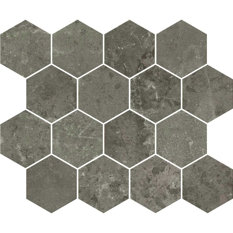 CONCRETA MOSAICO ESAGONA ANTRACITE 25X30cm - Serenissima 1081885