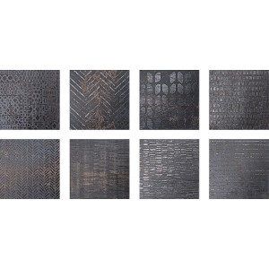 COSTRUIRE LAMIERA MIX S/8 NERO 25X25cm 8,5mm - Serenissima 1062873