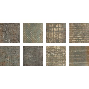 COSTRUIRE LAMIERA MIX S/8 VERDE 25X25cm 8,5mm - Serenissima 1086724