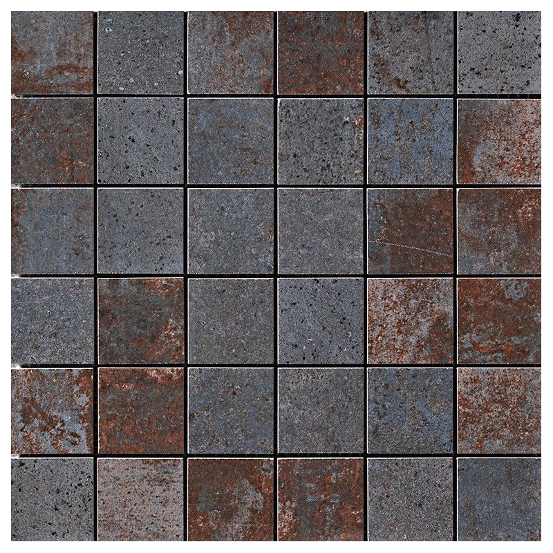 COSTRUIRE MOSAICO 5X5 METALLO NERO 30X30cm - Serenissima 1062372