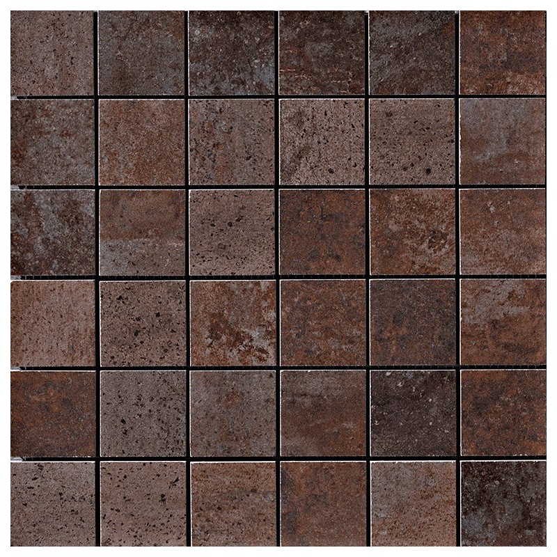 COSTRUIRE MOSAICO 5X5 METALLO RUGGINE 30X30cm - Serenissima 1062373