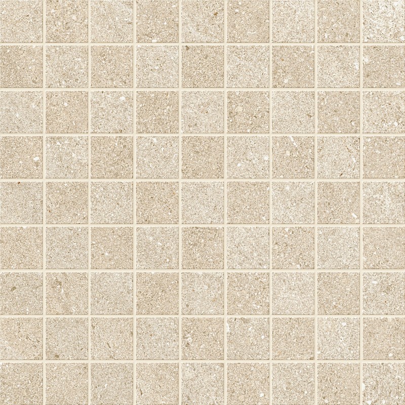 ECLETTICA MOSAICO 3X3 BEIGE SILK 30X30cm 9,5mm R09 - Serenissima 1082436