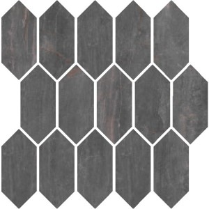 FOSSIL MOSAIQUE LOSANGA FOSSIL PIOMBO LUX 30X30cm 10mm - Serenissima 1066639