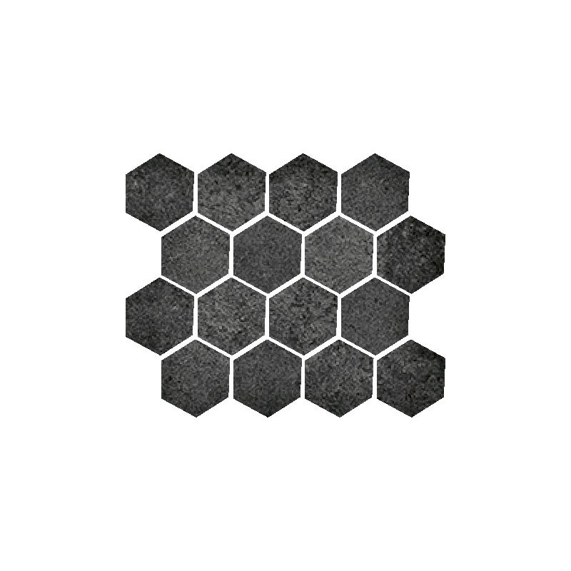 MATERICA MOSAIC ESAGONA MATERICA NERO 25X30cm - Serenissima 1076735