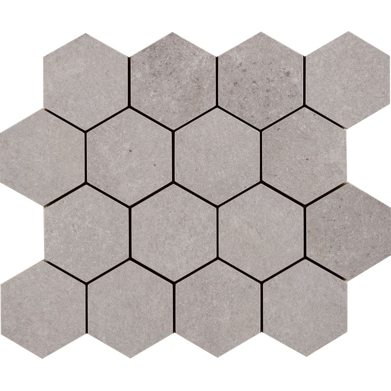 MATERICA MOSAIC ESAGONA MATERICA PLATINO 25X30cm - Serenissima 1076737