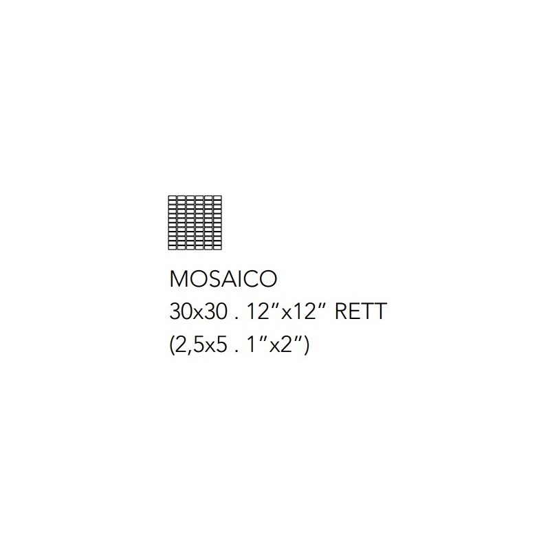 PETRA MOSAICO RT PETRA TABACCO 30X30cm 9,5mm - Serenissima 1097512