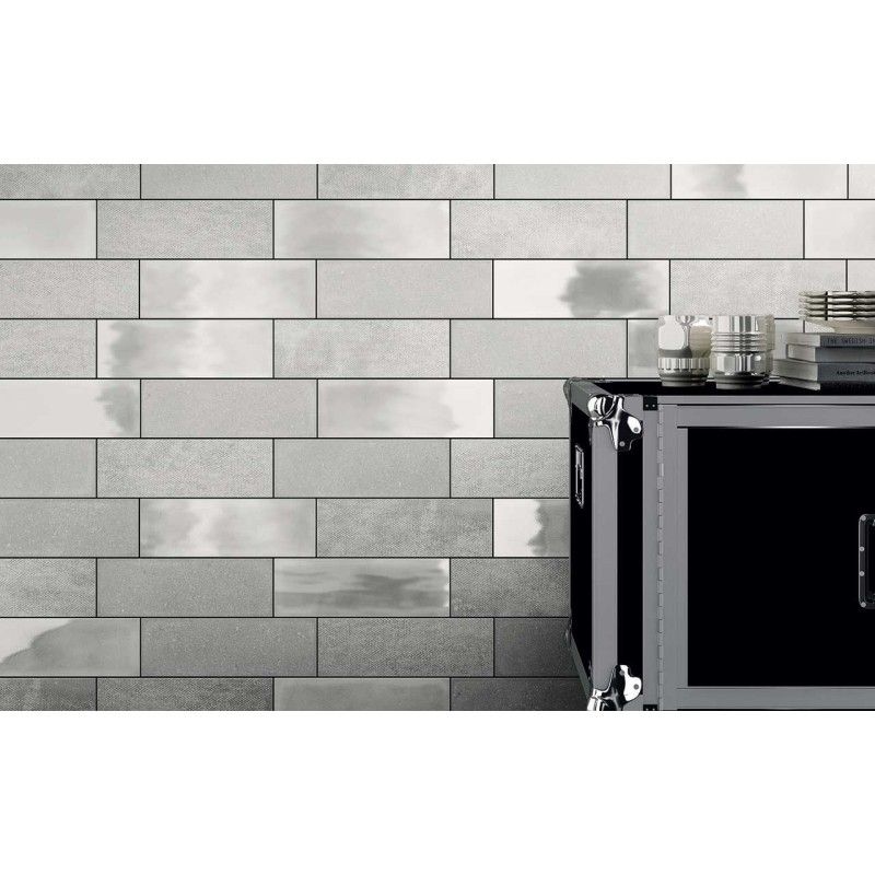 ARMY GLAZE WHITE 10X30 cm CAMP Diesel Living 754912 Iris Ceramica