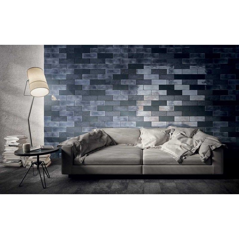 ARMY GLAZE BLUE 10X30 cm CAMP Diesel Living 754914 Iris Ceramica