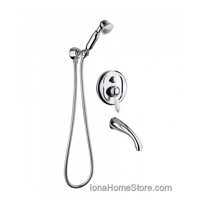 Bongio TURANDOT Mélangeur bain de groupe avec set duplex de douche BONGIO RUBINETTERIE  - 1