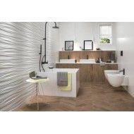 3D Ribbon White Matt 40x80 Atlas Concorde 8SBW CERAMICHE ATLAS CONCORDE - 1