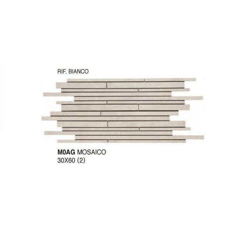ARDESIA BIANCO MOSAICO 30X60 cm M0AG Marazzi