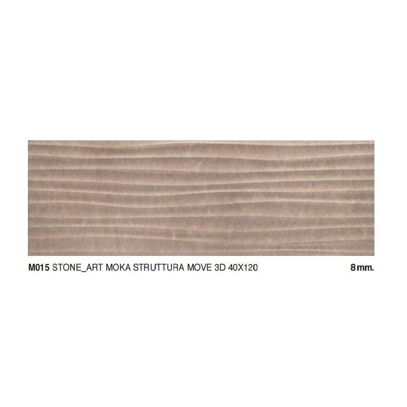 Stone art MOKA MOVE 3D 40X120cm M015 Marazzi