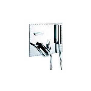 ACQUAVIVA BRILLIANT Baignoire groupe mur avec Bouche 220mm, Mixer et set douche, Déviateur 55530/22 BONGIO RUBINETTERIE  - 1