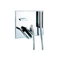 ACQUAVIVA BRILLIANT Built-in bath Mixer with spout 220mm, Mixer and shower set, diverter 55530/22 BONGIO RUBINETTERIE  - 1