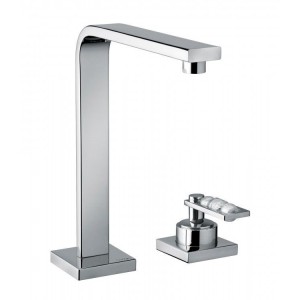 MYAMIX CRYSTAL Wandarmatur Waschbecken Randmontage 2 Loch mit Abfall clic-clac 48502 BONGIO RUBINETTERIE  - 1