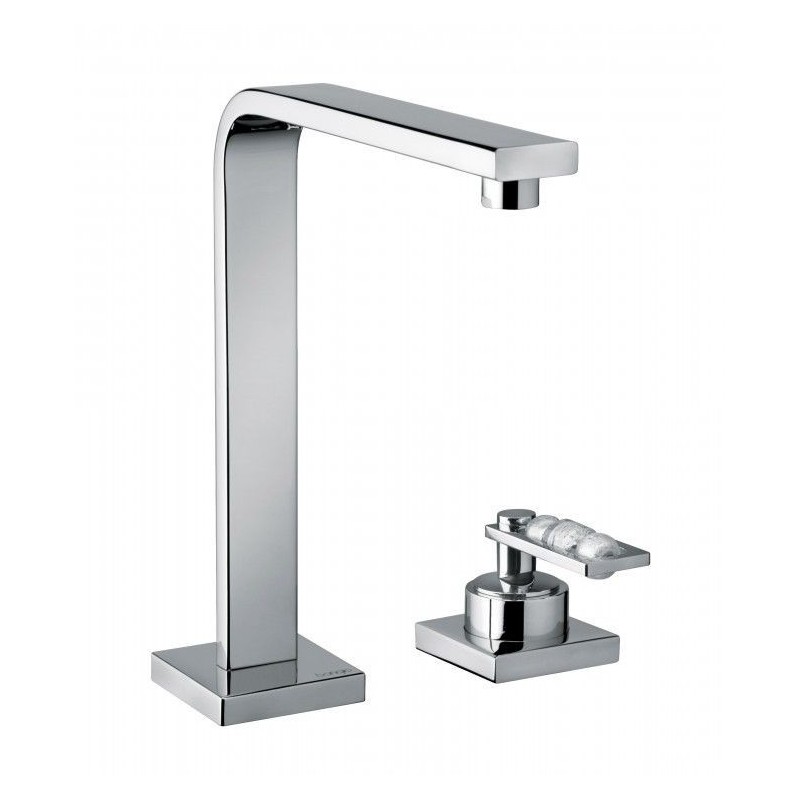 MYAMIX CRYSTAL Wandarmatur Waschbecken Randmontage 2 Loch mit Abfall clic-clac 48502 BONGIO RUBINETTERIE  - 1