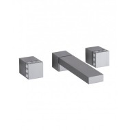 PURE GLAME Wandarmatur Waschbecken 3 - loch mit Wandauslauf 220mm, zur Montage auf Open Box 6p538/22 OPEN BOX