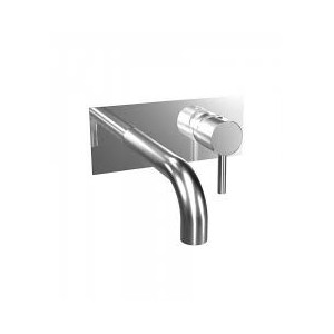 T MINI MIX Miscelatore Lavabo A parete con piastra e bocca 220mm  Cromo  Bongio 34539-22 BONGIO RUBINETTERIE  - 1