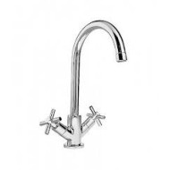 T CROSS Monoforo Lavabo Bocca alta girevole completo di scarico 1,1/4" Cromo  Bongio 30581 BONGIO RUBINETTERIE  - 1