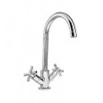 T CROSS Monoforo Lavabo Bocca alta girevole completo di scarico 1,1/4" Cromo  Bongio 30581 BONGIO RUBINETTERIE  - 1