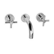 T CROSS Waschbeckenarmatur für Wand mit Hahn  220mm Chrome  Bongio 30538-22 BONGIO RUBINETTERIE  - 1