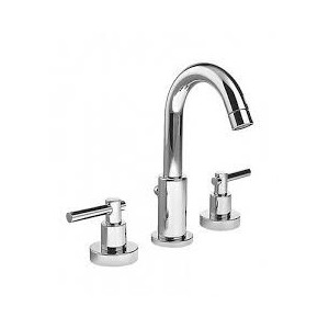 T LEVER Waschbeckenarmatur 3 Loch mit Ablaufgarnitur 1.1/4&quot; Chrome  Bongio 31501 BONGIO RUBINETTERIE  - 1