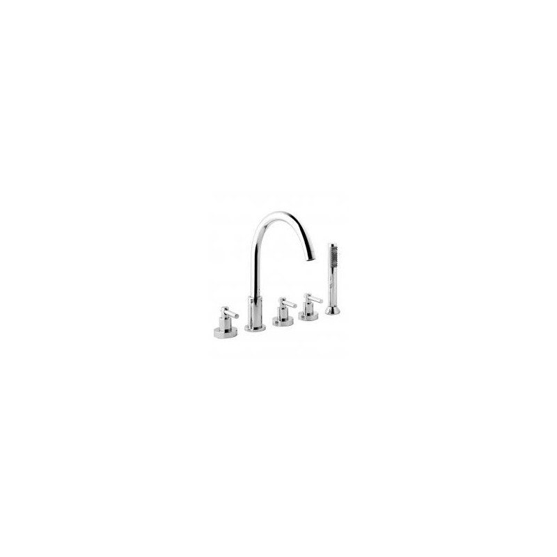 T LEVER Deck bath mixer 5 holes Chrome  Bongio 31531-D BONGIO RUBINETTERIE  - 1