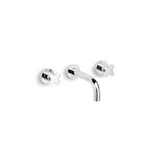 ALCOR Gruppo  Lavabo A parete bocca 160mm completo di connessione incasso Cromo  Bongio  BONGIO RUBINETTERIE  - 1