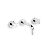 ALCOR Gruppo  Lavabo A parete bocca 160mm completo di connessione incasso Cromo  Bongio  BONGIO RUBINETTERIE  - 1