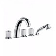 FLEUR BLANC Deck bath mixer 5 holes Chrome  Bongio 11531-D BONGIO RUBINETTERIE  - 1