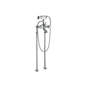 FLEUR BLANC External bath mixer to the floor with shower set  Chrome  Bongio 11528 BONGIO RUBINETTERIE  - 1