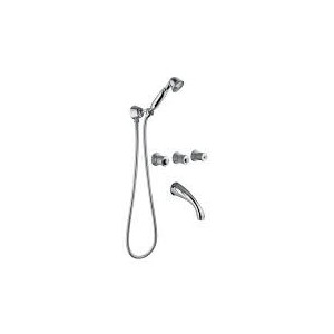 IMPERO Built-in bath mixer with shower set duplex Chrome  Bongio 06530-D BONGIO RUBINETTERIE  - 1