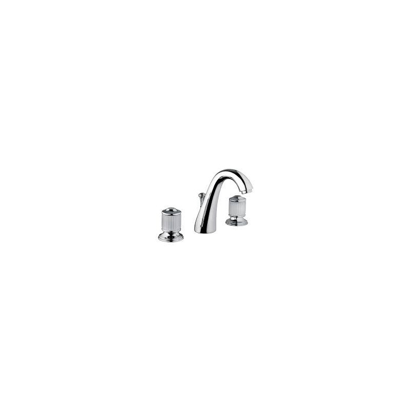 CRISTALLO Batterie Sink 3 trous complete échappement 1.1/4" Chrome  Bongio 04501 BONGIO RUBINETTERIE  - 1
