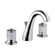CRISTALLO Batterie Sink 3 trous complete échappement 1.1/4" Chrome  Bongio 04501 BONGIO RUBINETTERIE  - 1