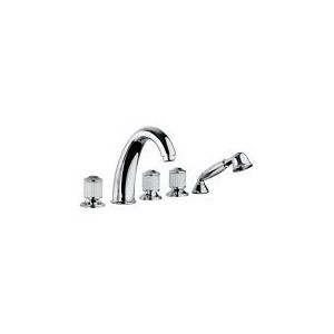 CRISTALLO Groupe Bord de bain 5 trous Chrome  Bongio 04531-D BONGIO RUBINETTERIE  - 1