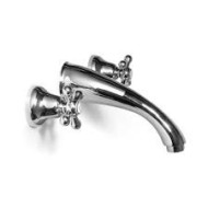 AXEL Waschbeckenarmatur Einbau für Wand Hahn 190mm Chrome  Bongio 15538 BONGIO RUBINETTERIE  - 1