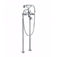 OXFORD LUX External bath mixer to the floor with shower set Chrome  Bongio 19528 BONGIO RUBINETTERIE  - 1