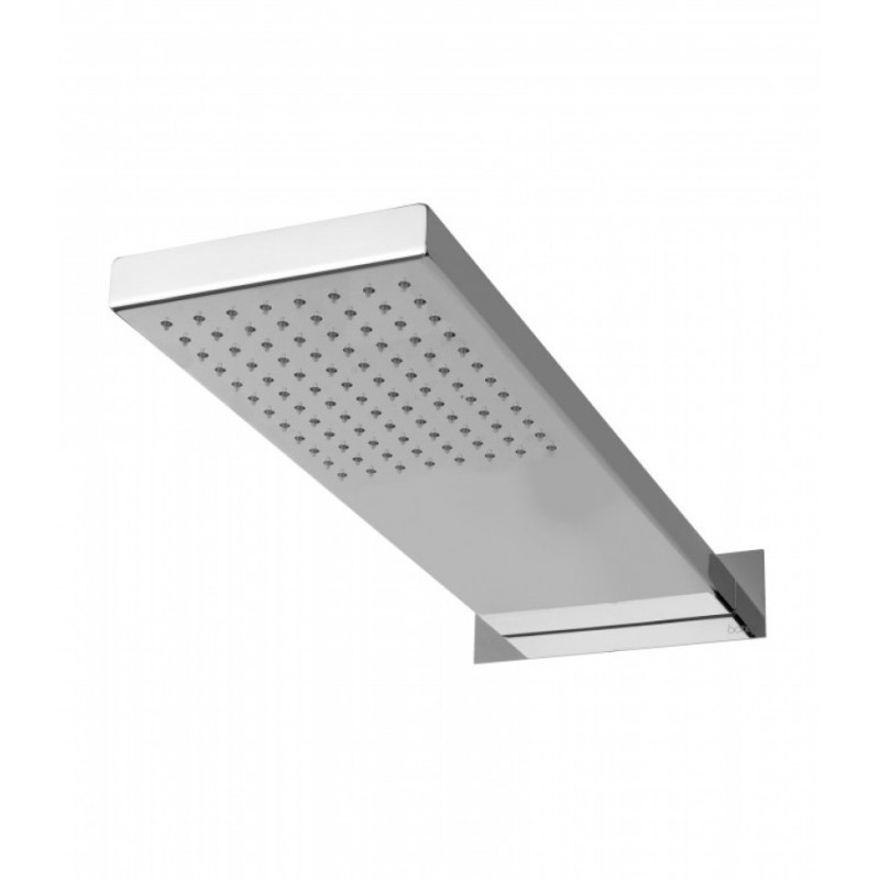 WELLNESS Steel wall shower head with rain function steel inox  Bongio 889-01 BONGIO RUBINETTERIE  - 1