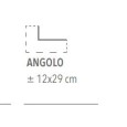 NEW GLAMOUR ANTRACITE ANGOLO 12X29cm CGM Manufatti