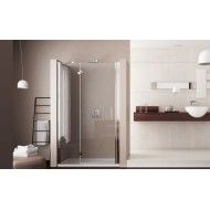 Mono Un'Anta Box Doccia  da  100cm Cromo  Cristallo 6mm Trasparente FORTE BOX DOCCIA  - 1